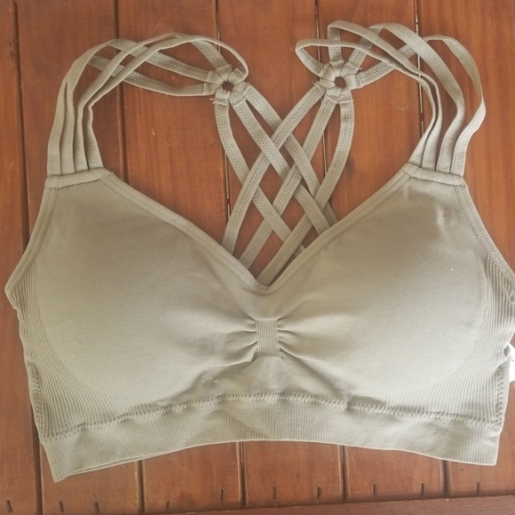 Anemone Other - Taupe multi strappy bralette